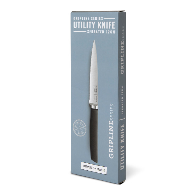 Humble & Mash Gripline Series Serrated Utility Knife, 12cm packaging