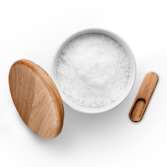 Eva Solo Legio Nova Salt Cellar with Lid and Spoon top view