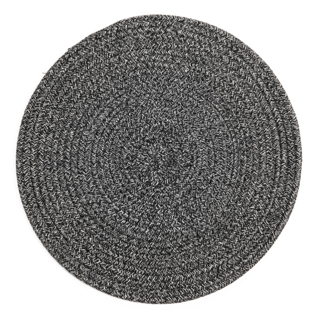 Humble & Mash Round Placemat, Set of 2 - Black product shot