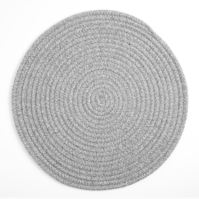 Humble & Mash Round Placemat, Set of 2 - Grey product shot