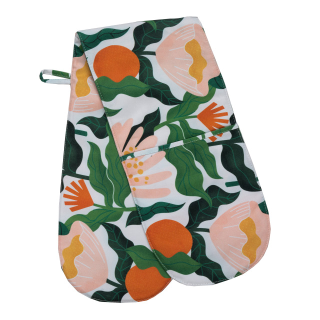 Aurora Home Cotton Fynbos Printed Double Oven Mitt product shot