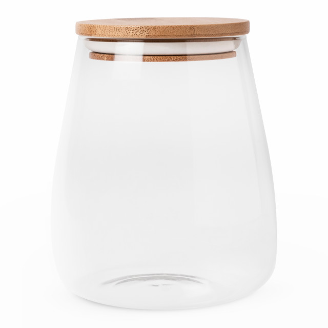 Humble & Mash Belly Glass Canister with Bamboo Lid - 900ml product shot