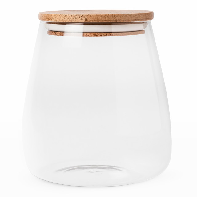 Humble & Mash Belly Glass Canister with Bamboo Lid - 700ml product shot