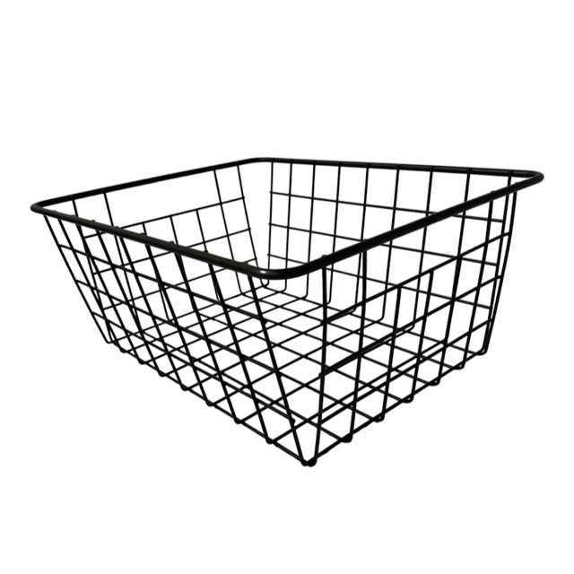 Trendz Of Today Multi-Purpose Metal Storage Basket side view 