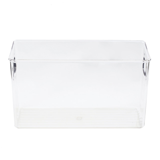 Trendz Of Today Clear Organising Bin  - 26cm side view 