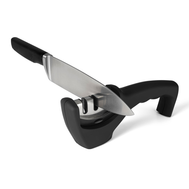Humble & Mash Humble & Mash Pull-through Knife Sharpener in use. Knife not included