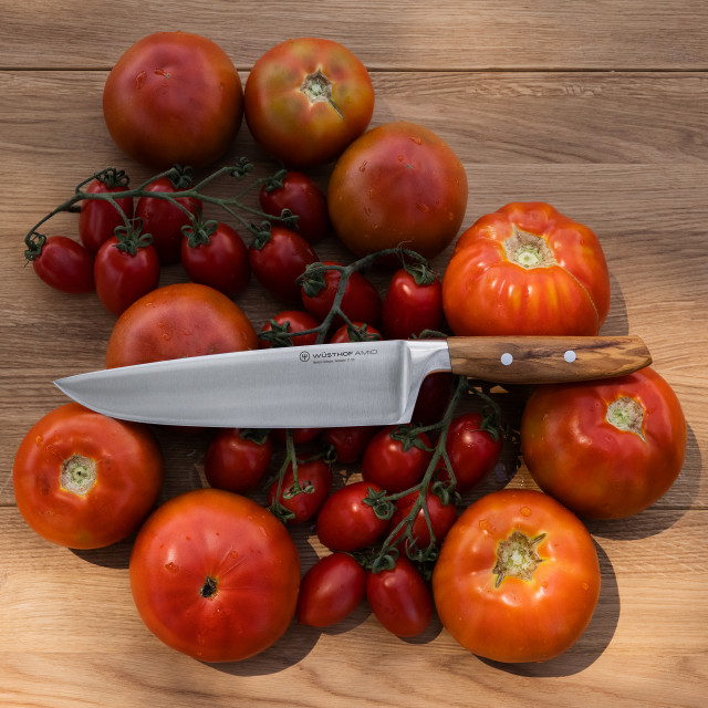 Wusthof AMICI Cook's Knife, 20cm in use