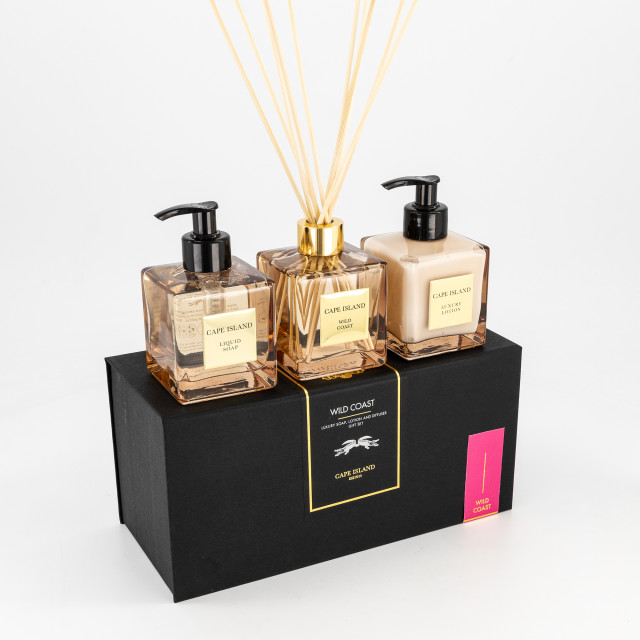 Cape Island Wild Coast Luxury Liquid Soap, Lotion and Diffuser Gift Set