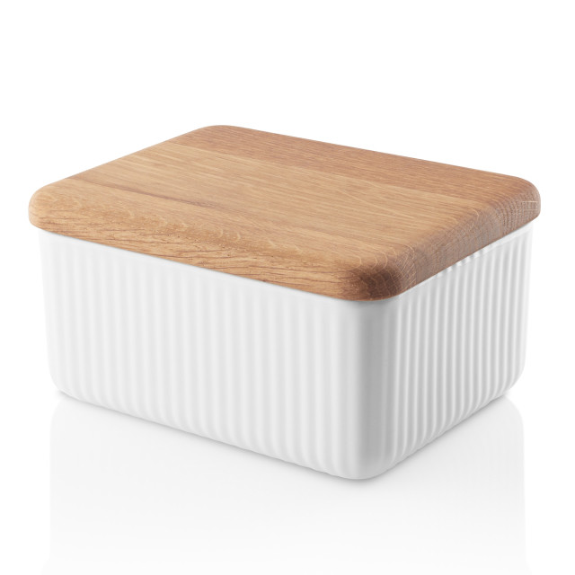 Eva Solo Legio Nova Butter Dish with Oak Lid side view