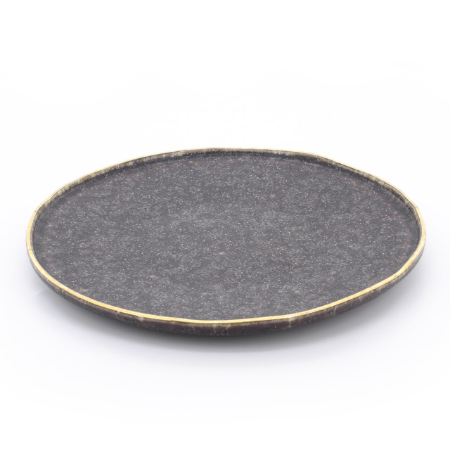 Vista Alegre Gold Stone Stoneware Starter or Dessert Plates, Set of 4 product shot