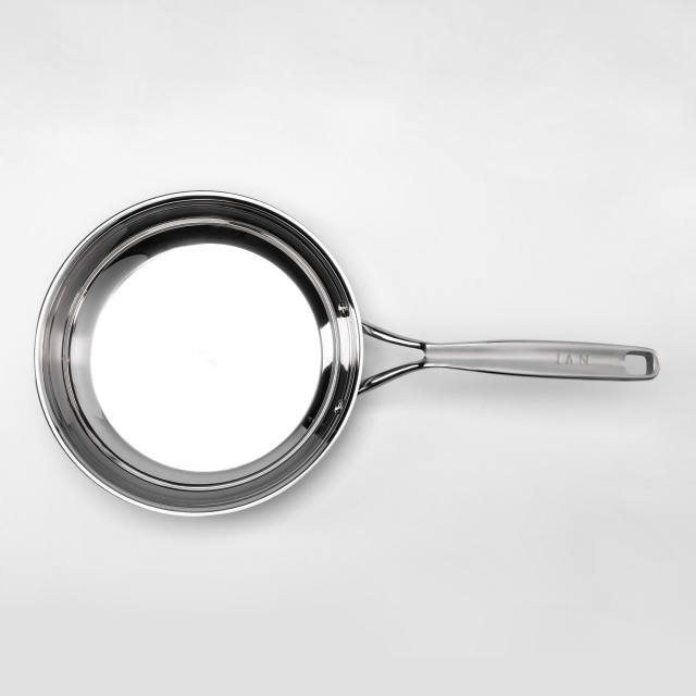 Jan Stainless Steel Frying Pan - 24cm top view