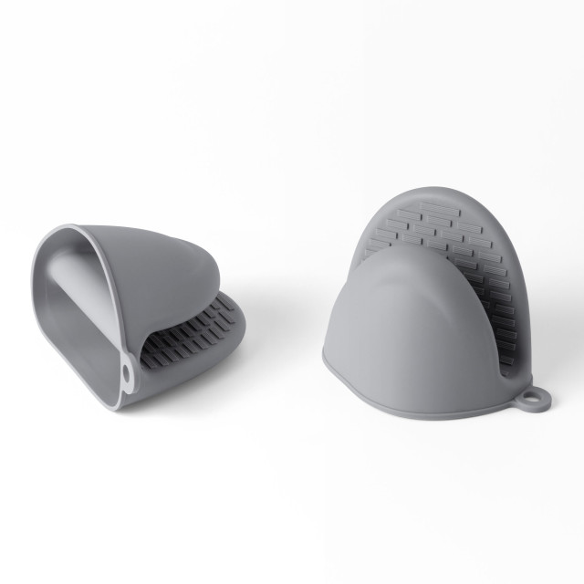 Fridge Buddy Grip Buddy, Set of 2 - Grey side view
