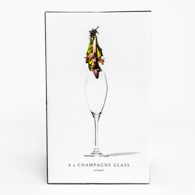 Jan Champagne Glasses in Gift Box, Set of 4 packaging shot
