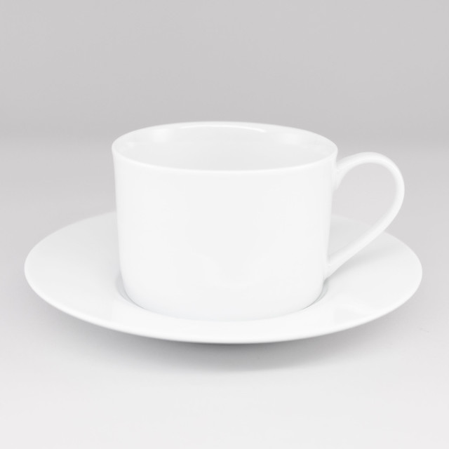Jan White Tea Cup & Saucer, Set of 4 product shot