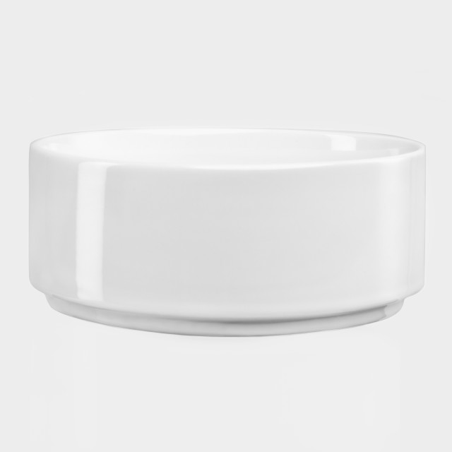JAN Flat Stackable Nibble Bowls, Set of 4 - White