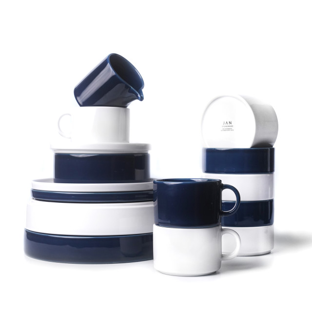 JAN Flat Stackable Pasta Bowl, Set of 4 - 23cm - White product shot
