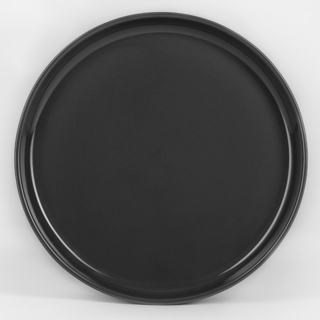 JAN Flat Stackable Dinner Plate, Set of 4 - Dark Grey product shot