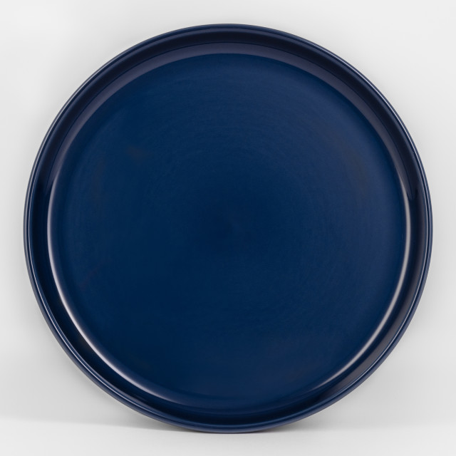 JAN Flat Stackable Dinner Plate, Set of 4 - Cobalt Blue product shot