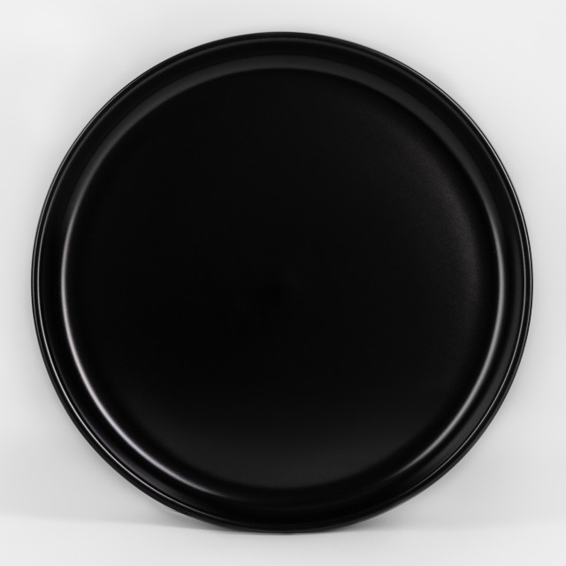 JAN Flat Stackable Dinner Plate, Set of 4 - Black product shot