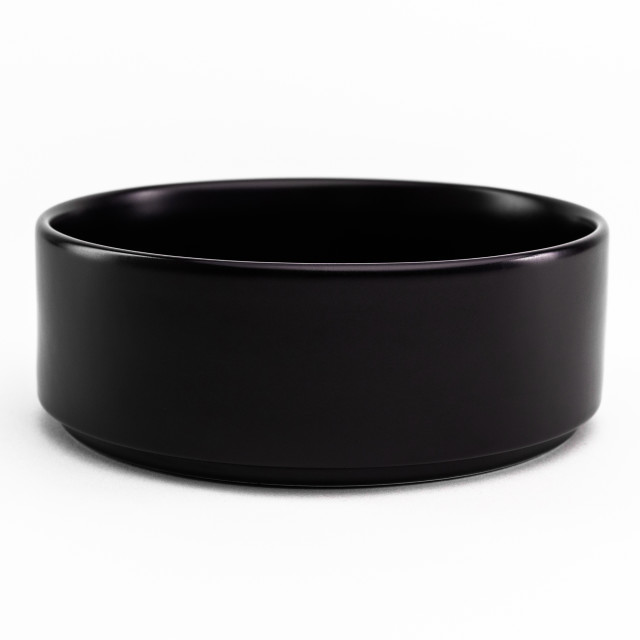 JAN Flat Stackable Cereal Bowl, Set of 4 - Black product shot