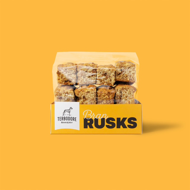 Terbodore Bakery Bran Rusks, 420g in use
