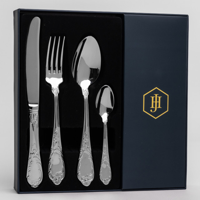 JAN Pluto 16 Piece Cutlery Set packaging shot