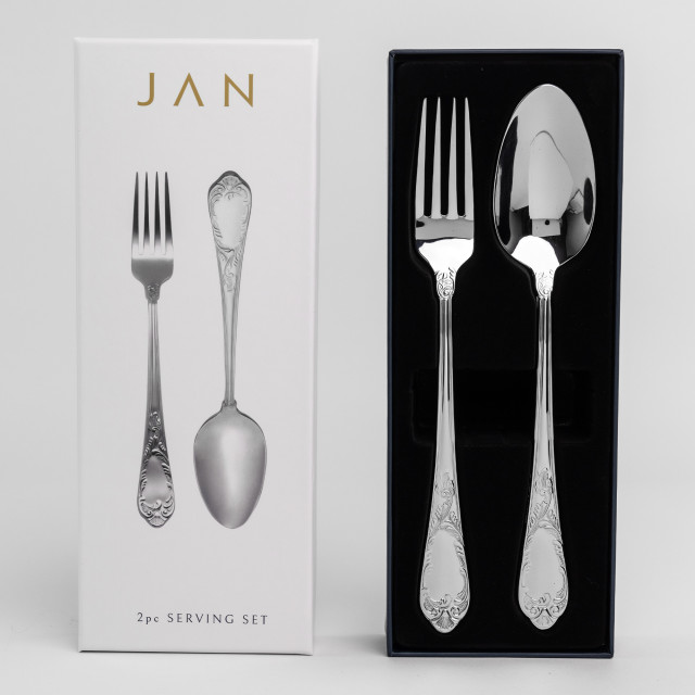 JAN Pluto Salad Servers, Set of 2 packaging shot
