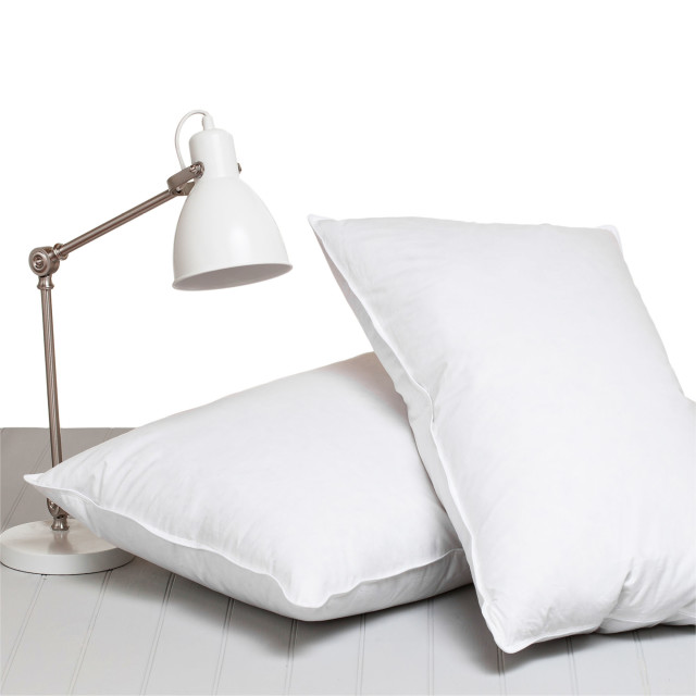 Royal Comfort Hungarian Goose Down 3-Chamber Pillow - American in use