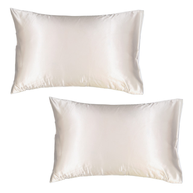 Dear Deer Satin Pillow Slip, Set of 2 - White product shot 