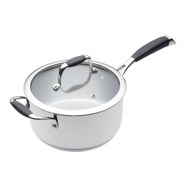 MasterClass 5 Piece Deluxe Stainless Steel Cookware Set detail shot