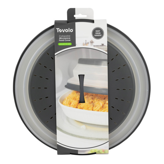 Tovolo Collapsible Microwave Food Cover & Colander - Large packaging shot