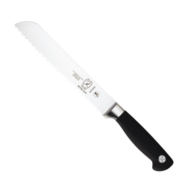 Mercer Culinary Genesis Bamboo Magnetic Board and Knife Set, 5 Piece detail shot