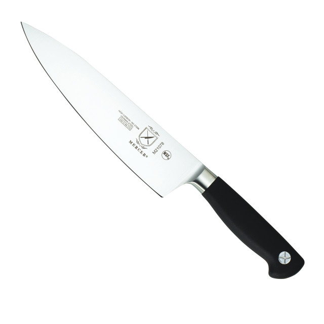 Mercer Culinary Genesis Bamboo Magnetic Board and Knife Set, 5 Piece detail shot
