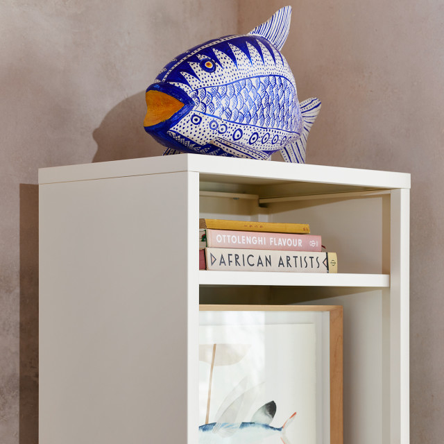 Popstrukt Wafer Tall Shelf - Soft White Sand