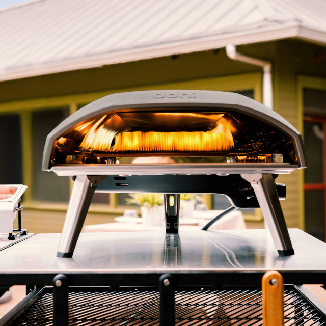 Ooni Koda 16 Gas Pizza Oven, 40cm in use