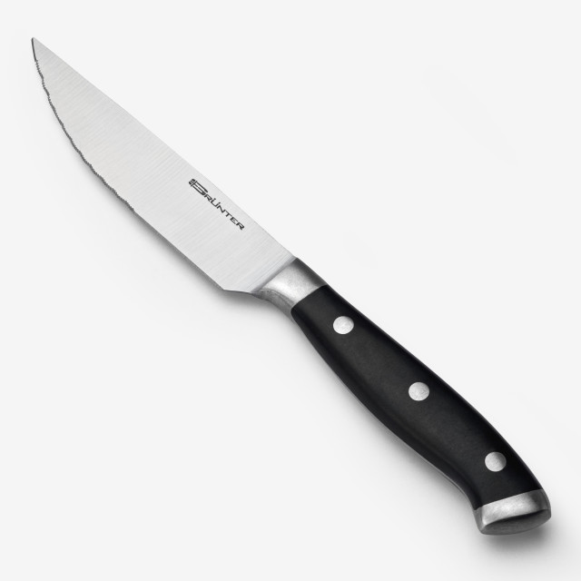 Grunter Elegance Steak Knife Sharp Tip with Plastic Handle, Set of 6