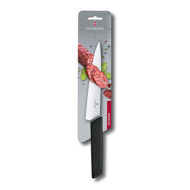 Victorinox Swiss Modern Carving Knife, 19cm - Black packaging shot