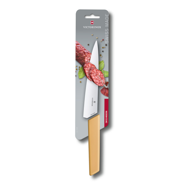 Victorinox Swiss Modern Carving Knife, 19cm - Yellow packaging shot