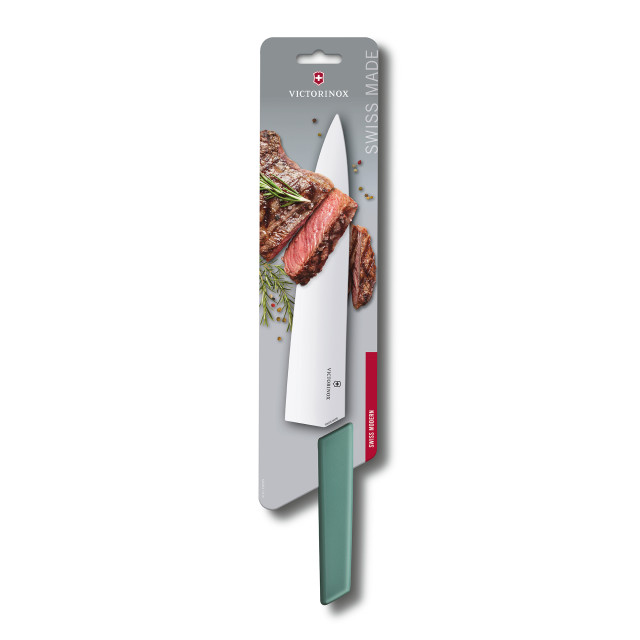 Victorinox Swiss Modern Carving Knife, 25cm - Green packaging shot