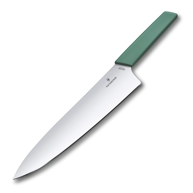 Victorinox Swiss Modern Carving Knife, 25cm - Green side view