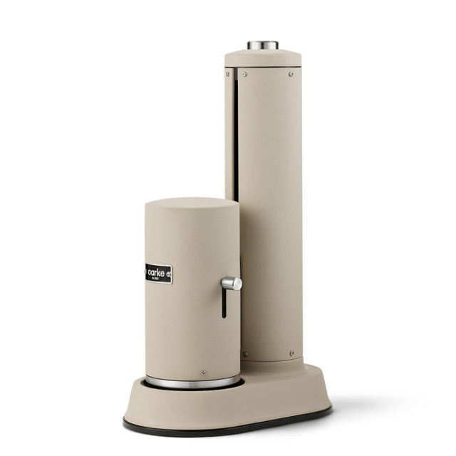 Aarke Carbonator Pro with Glass Bottle - Sand Product Side View