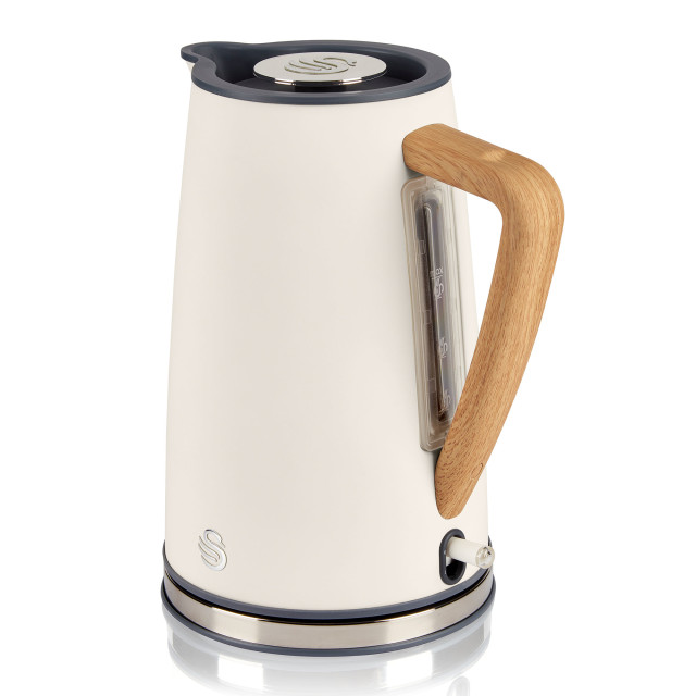 Swan Nordic Kettle and 2 Slice Toaster Set - Cream kettle