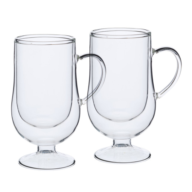 KitchenCraft Double Walled Irish Coffee Glasses pack shot