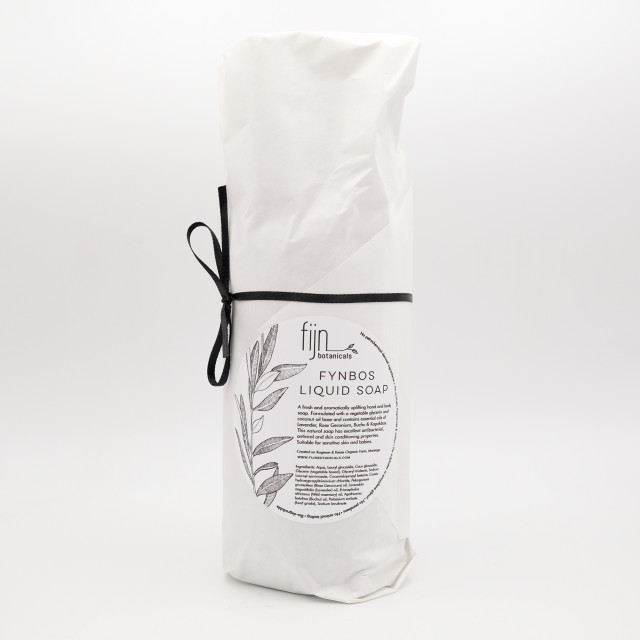 Fijn Botanicals Fynbos Liquid Soap, 500ml - Frosted Glass Product packaging