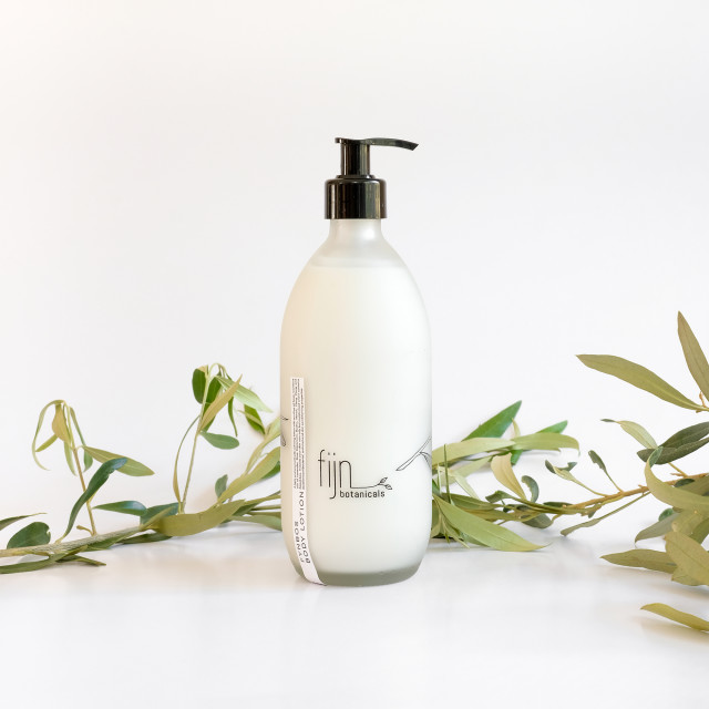 Fijn Botanicals Fynbos Body Lotion, 500ml - Frosted Glass Product In Use
