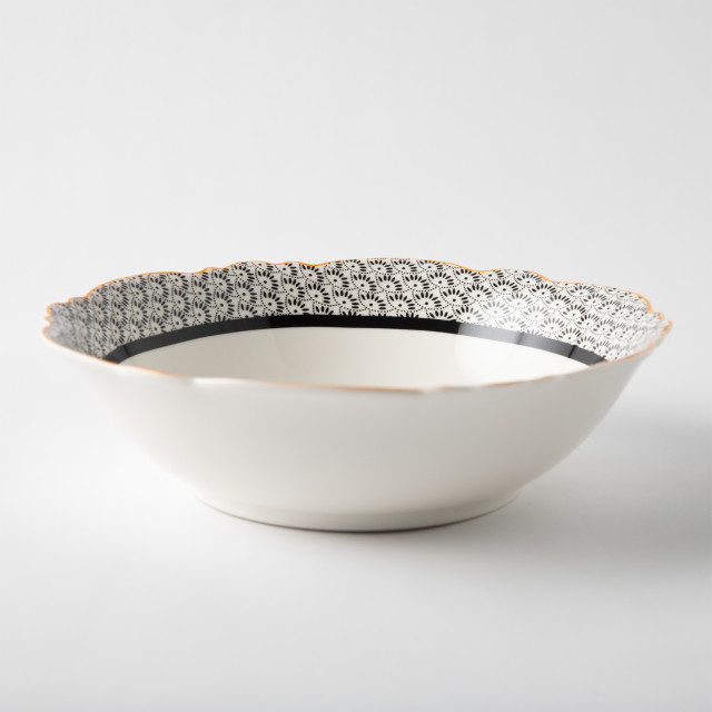 Jenna Clifford Midnight Bloom Salad Bowl, 23cm Product Image