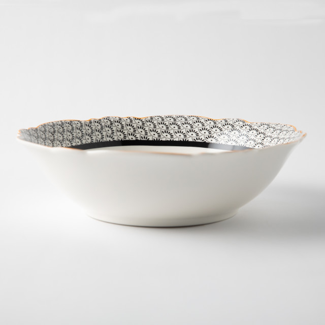Jenna Clifford Midnight Bloom Salad Bowl, 23cm