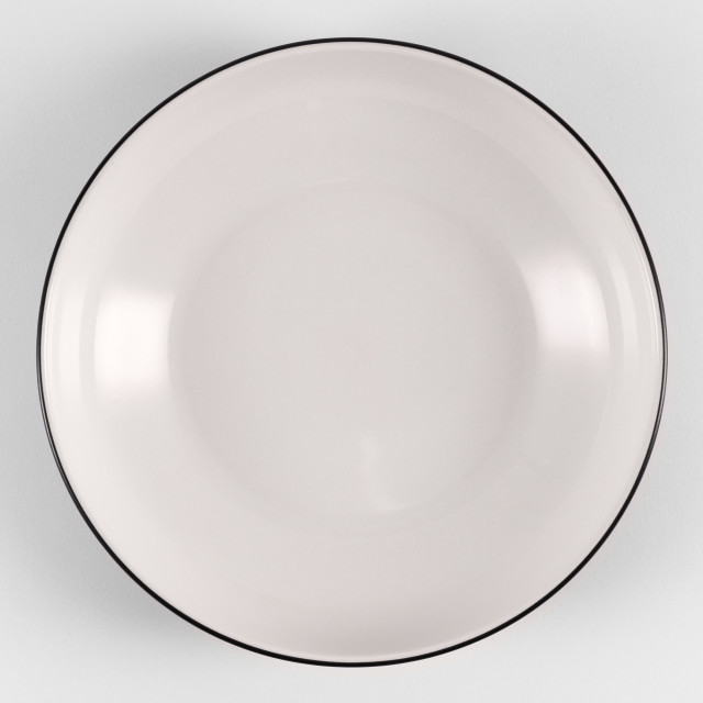 BlancNoir Pasta Bowls, Set of 4 Product Top Down Image