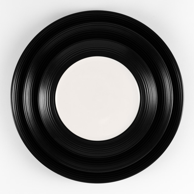 BlancNoir Side Plates, Set of 4 Product In Use