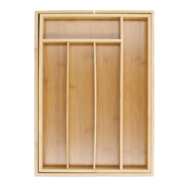 Copco Bamboo Expandable Cutlery Tray pack shot closed